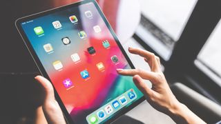 Bir iPad'de kullanılan bir iPad VPN