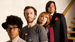 Ein Werbebild für die Channel 4 T Serie The IT crowd