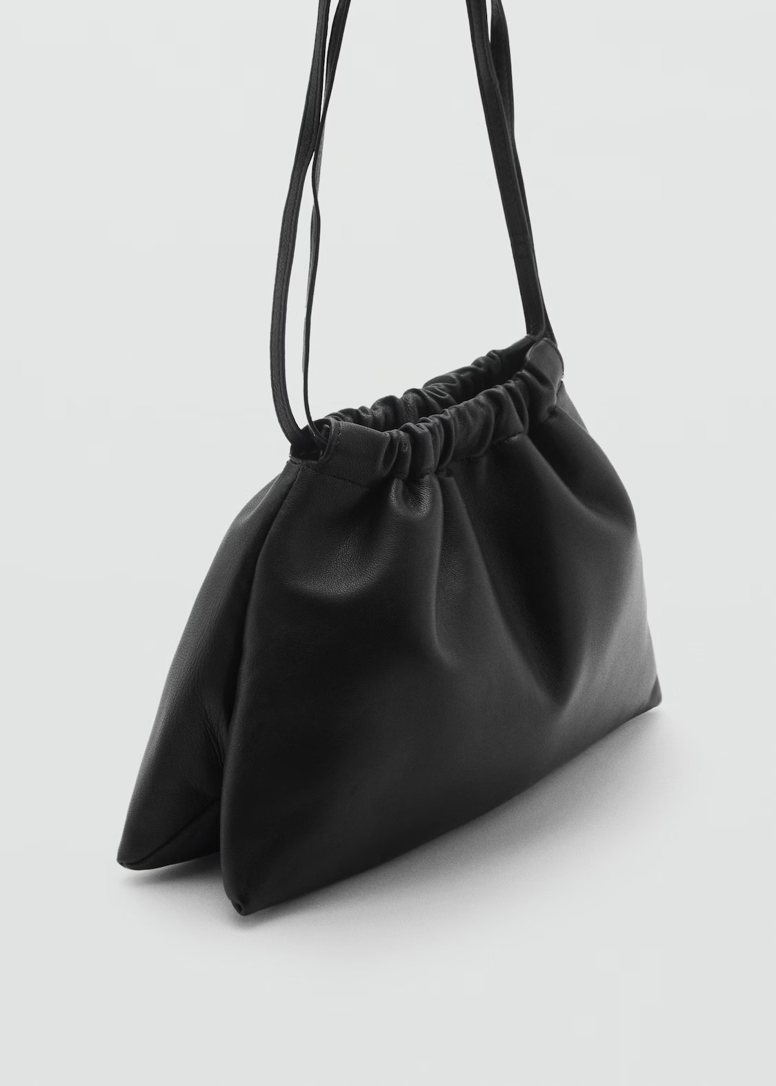 MANGO, Sack-Style Leather Bag
