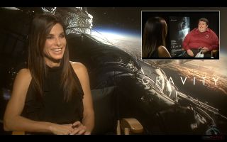 Sandra Bullock discusses the meaning behind her new movie's title, "Gravity," in an interview with collectSPACE.com editor Robert Pearlman.