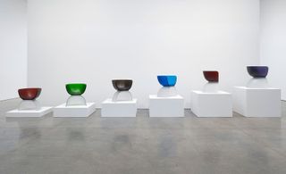 Marc Newson cast-glass chairs