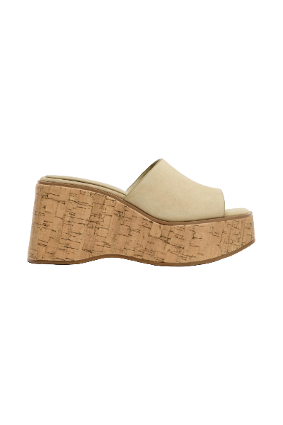 ZARA, Suede Platform Wedges