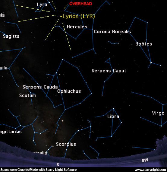 April Meteor Shower May Be Outshined by the Moon Space