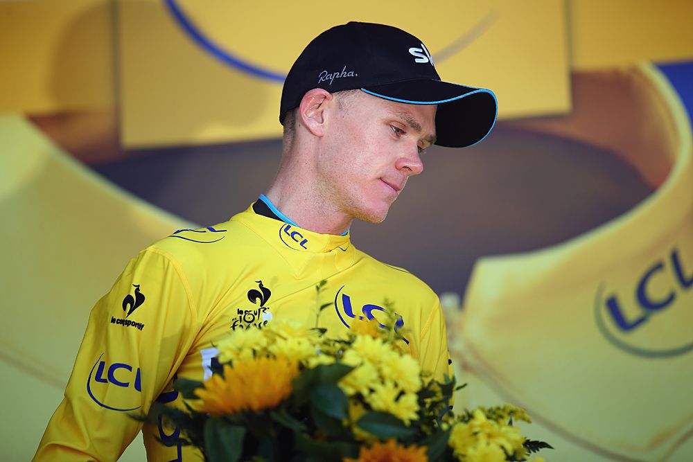 Chris Froome (Team Sky) in yellow