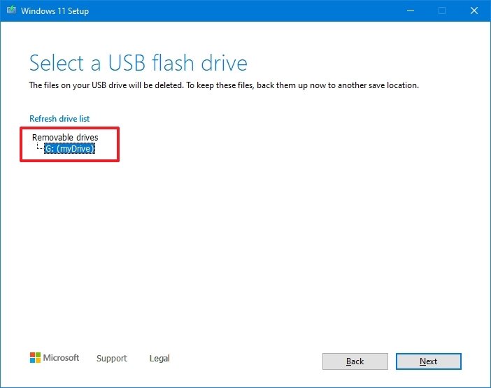 Create Windows 11 USB media