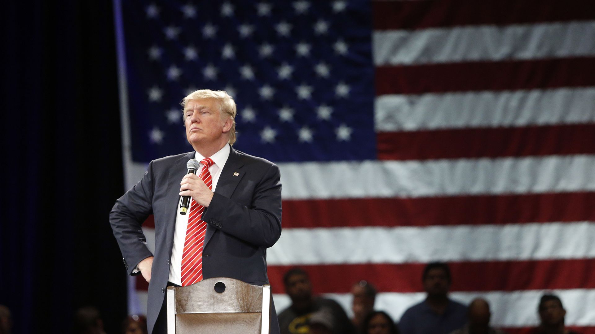 Speech, Public speaking, Orator, Spokesperson, Event, Stage equipment, Convention, Speaker, Flag of the united states, World,