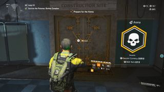 The Arena door in Descent in The Division 2