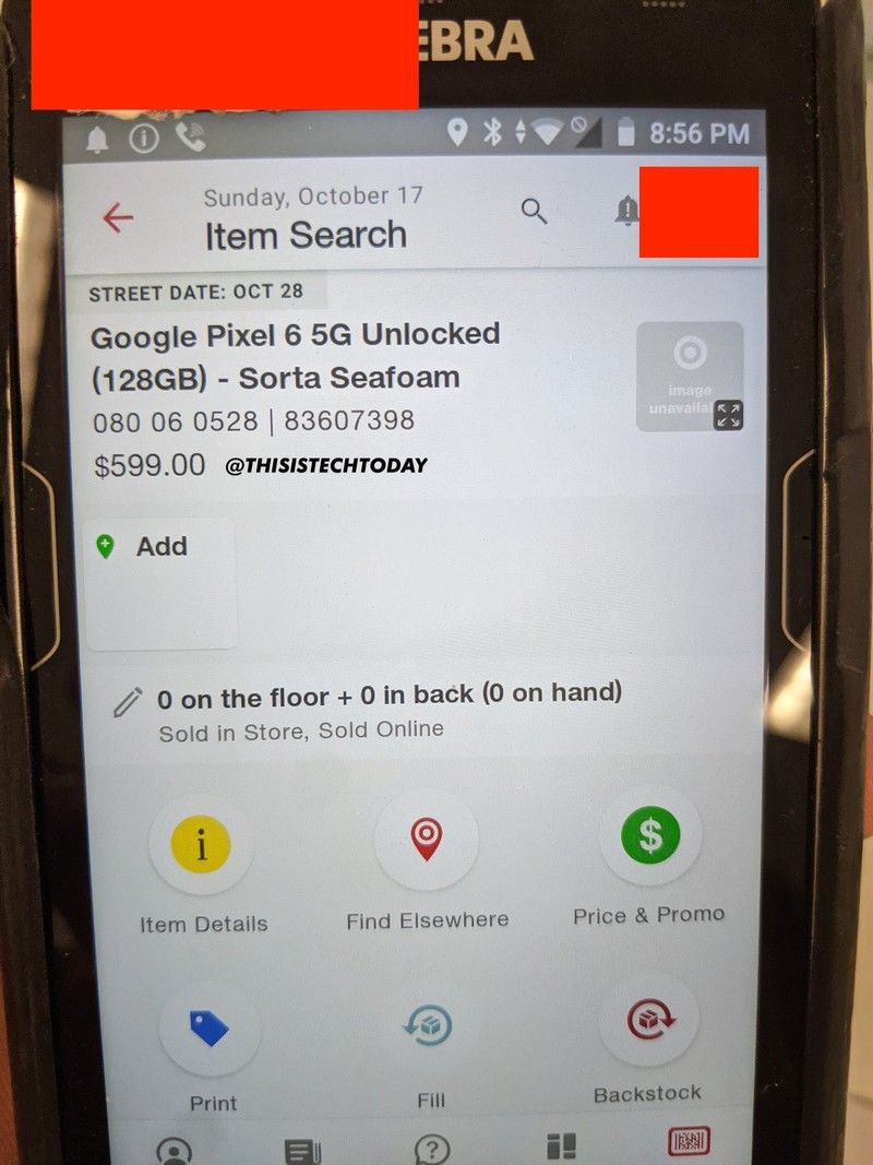 Google Pixel 6 Retail Price