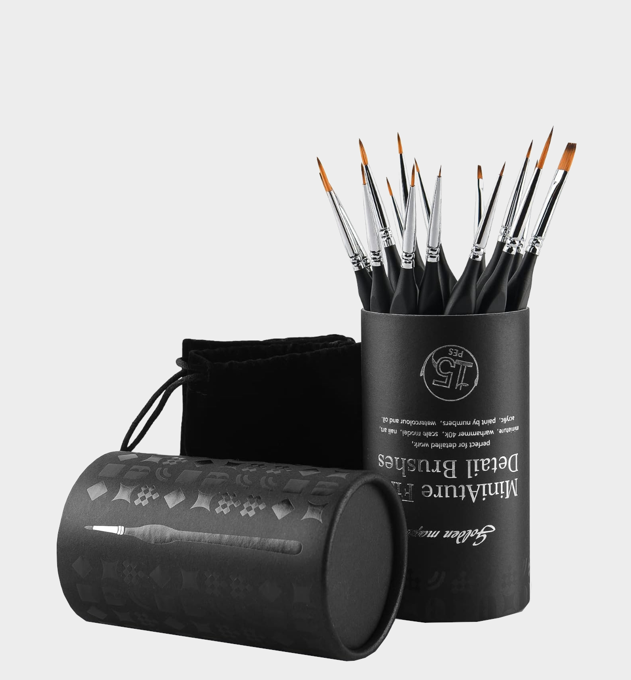 Golden Maple brushes in a tube
