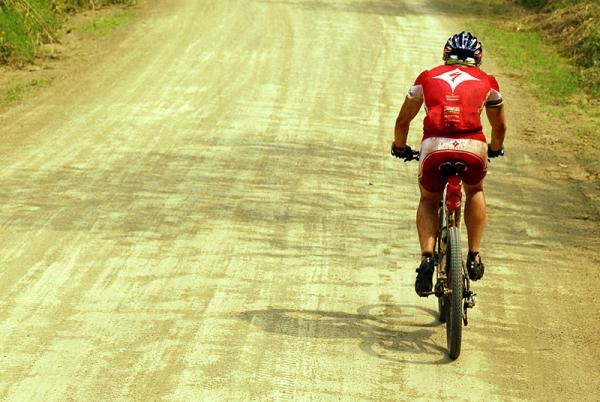 Rebecca Rusch was happy to race her own pace during stage 1