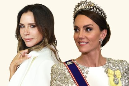 A comp image of Victoria Beckham and Kate Middleton