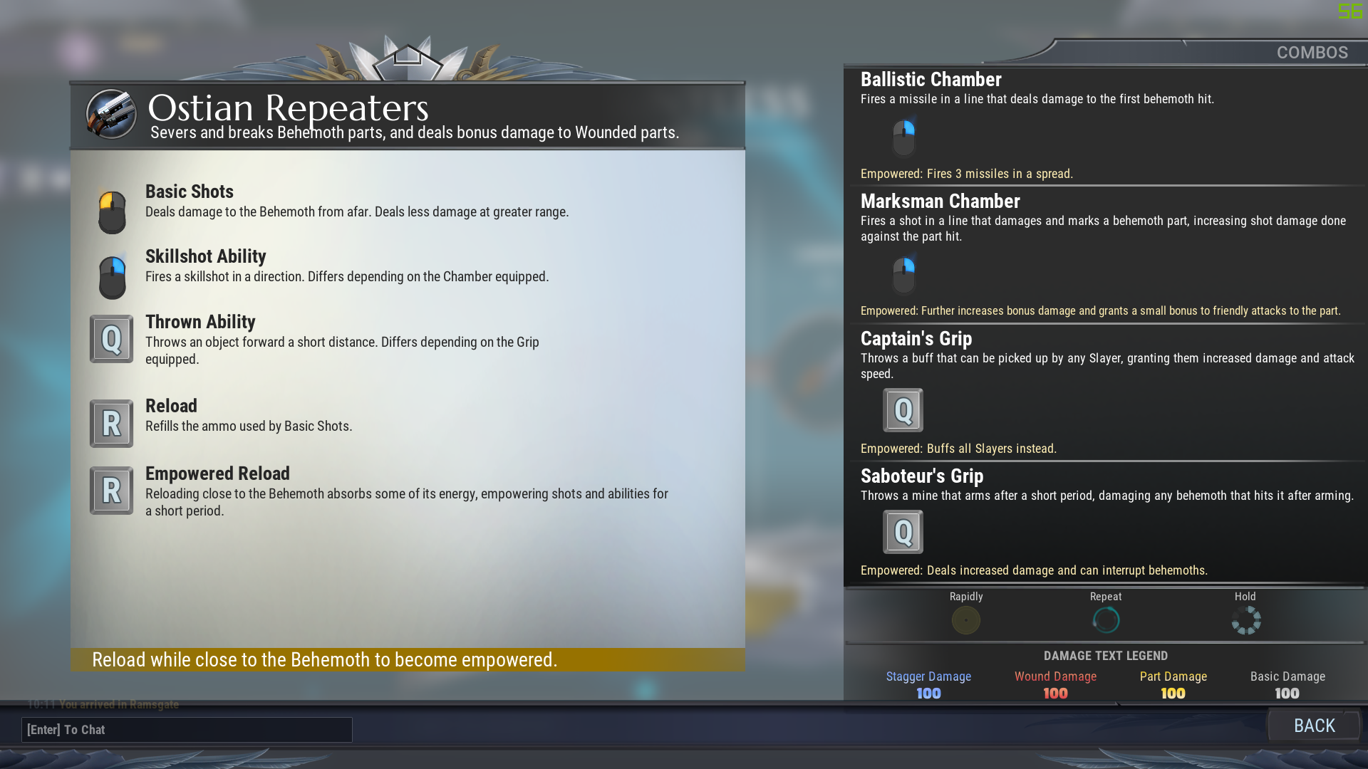 Dauntless weapons - Repeaters