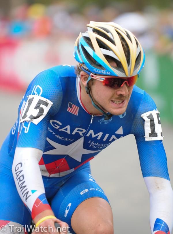 Danny Summerhill (Garmin Slipstream) leading the U-23 race