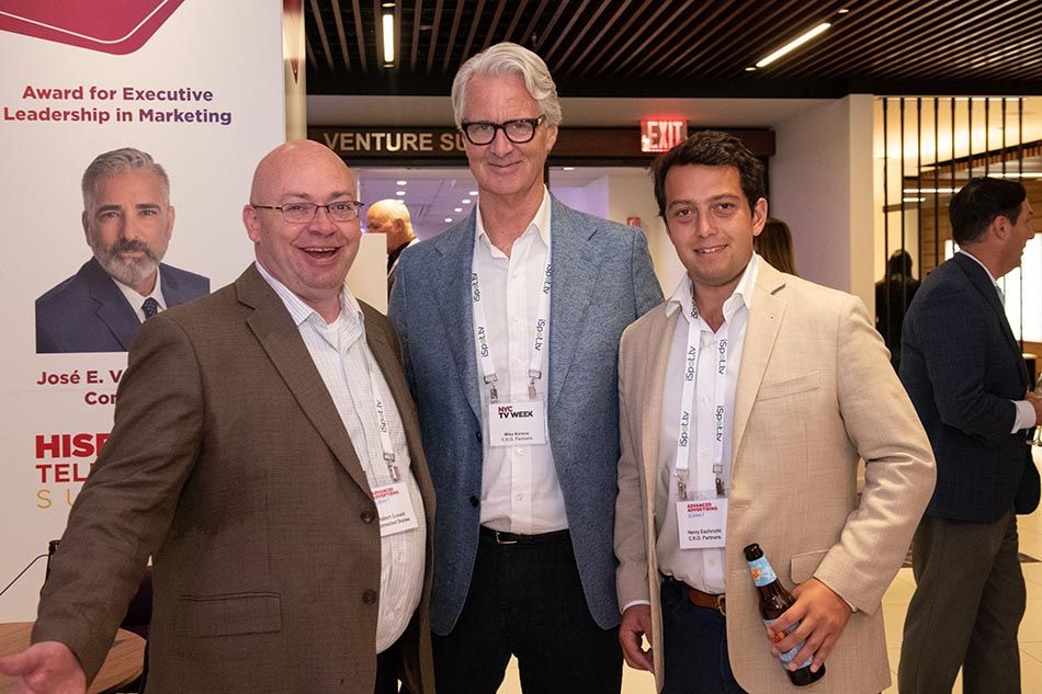 (From l.): Robert Cusack of Connected Stories and Mike Kerans and Henry Eschricht of C.R.O. Partners.