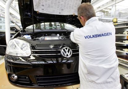 A Volkswagen employee.