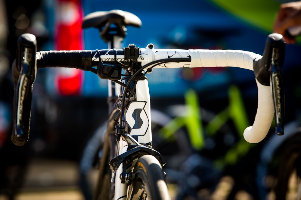 A split personality paint job for the Yates bikes