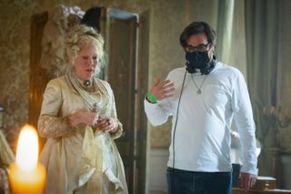 Olivia Colman as Miss Havisham and director Brady Colman