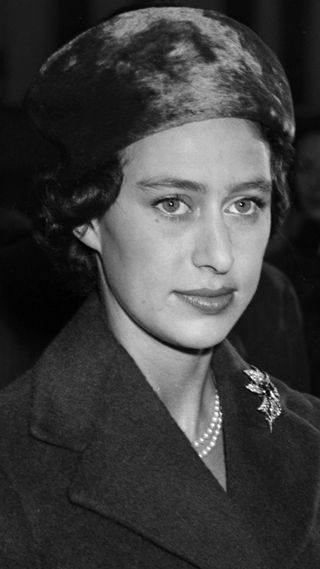 Princess Margaret arriving at Lord Roberts' Workshops