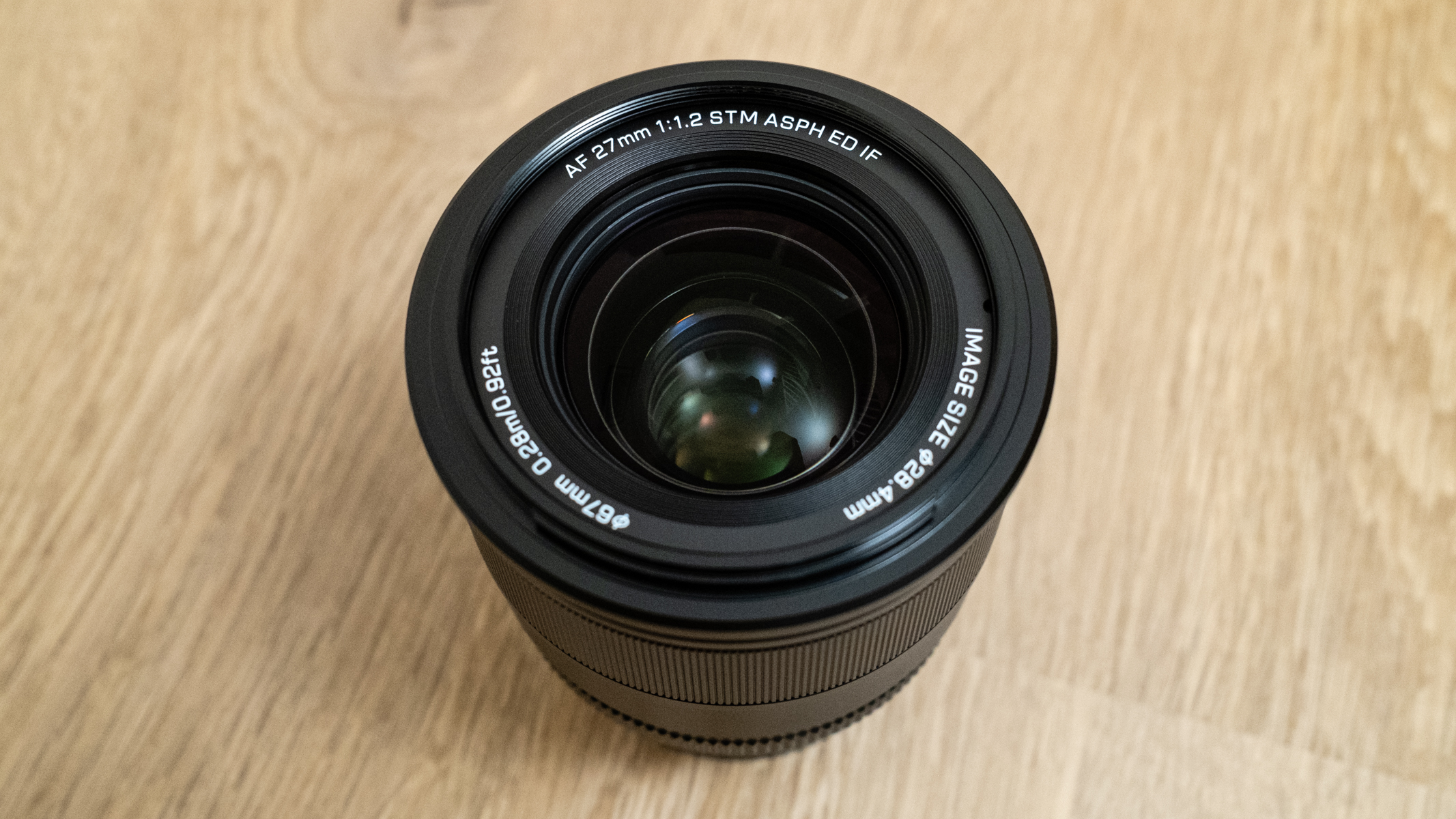 Viltrox AF 27mm f/ 1.2 Pro front element