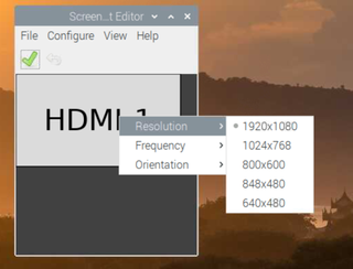 Pilih Resolusi Layar