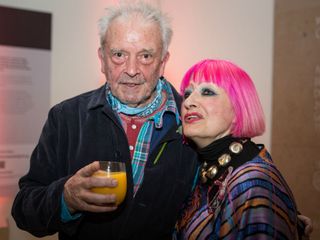 David Bailey cosies up to designer Zandra Rhodes