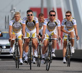 Mark Cavendish and HTC-Columbia, Tour de France 2010, team presentation, Rotterdam, 1 July 2010