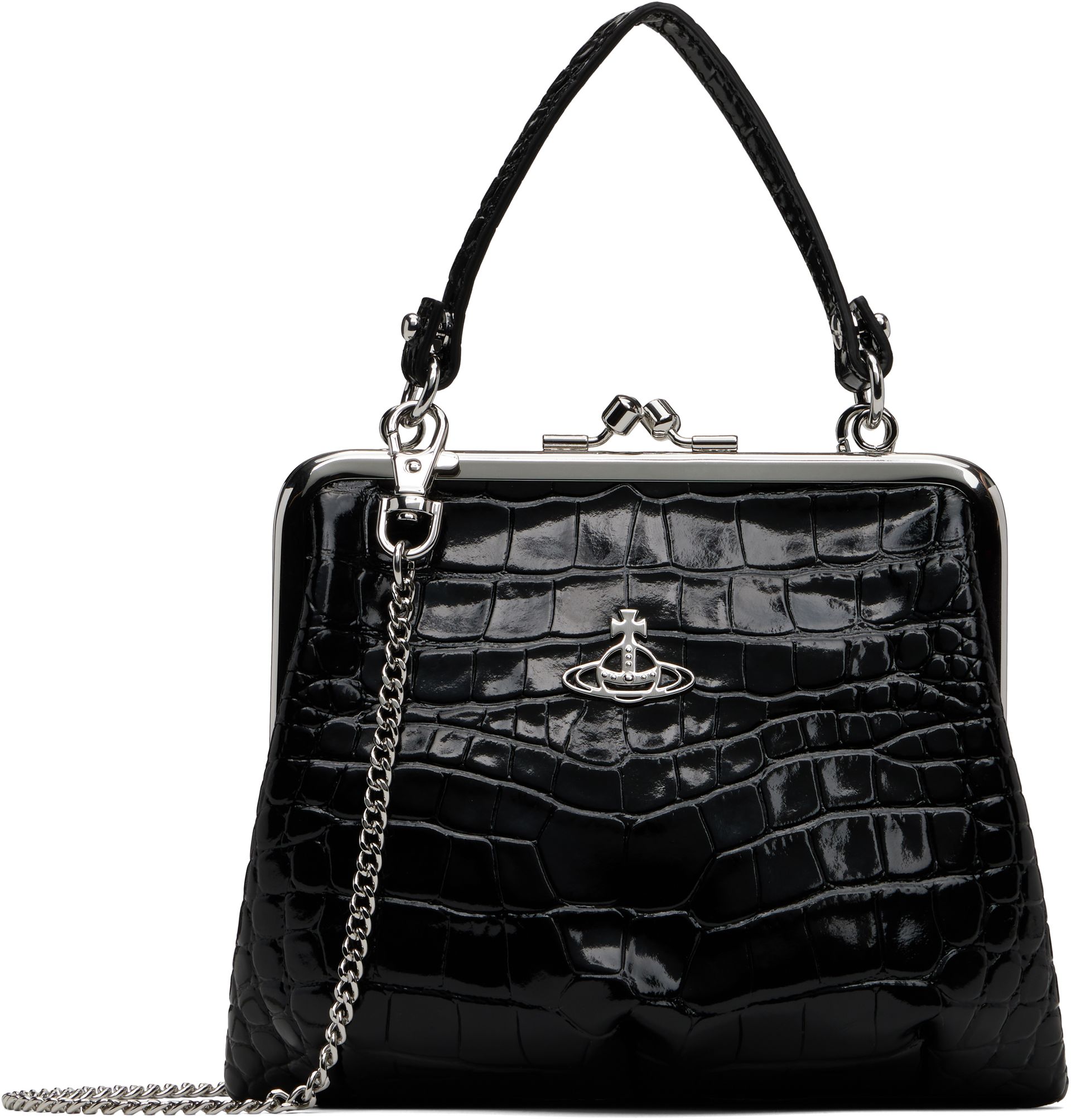 Black Granny Frame Bag