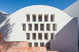 MAISON VOUTES by fleury atallah all white forms with curved roof and minimalist interiors