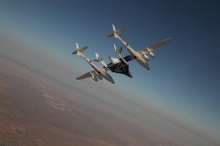 Virgin Galactic's Private Spaceship Makes First Crewed Flight