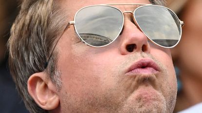 Brad Pitt at Wimbledon