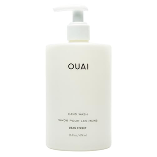 Ouai Hand Wash - Liquid Hand Soap With Jojoba, Avocado, & Rose Hip Oil for Replenished Skin - Gentle Exfoliating Bathroom + Kitchen Hand Soap (16 Fl Oz)