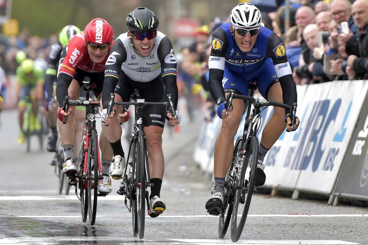 Marcel Kittel and Mark Cavendish head to head at Scheldeprijs