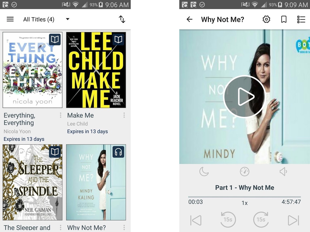 Best audiobook apps: OverDrive