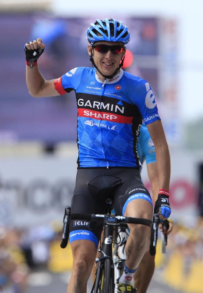 Victory for Daniel Martin (Garmin-Sharp) in stage 9 of the Tour de France