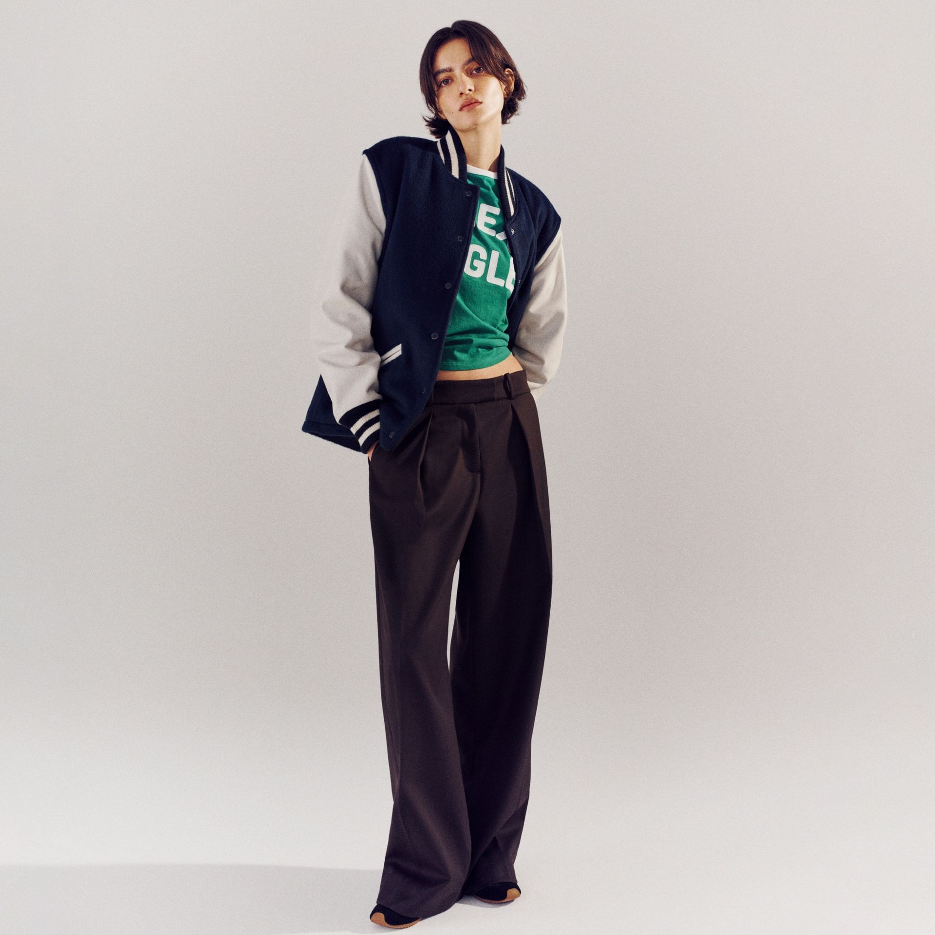 Alex Eagle X J.crew Pleated Pant in Wool Blend