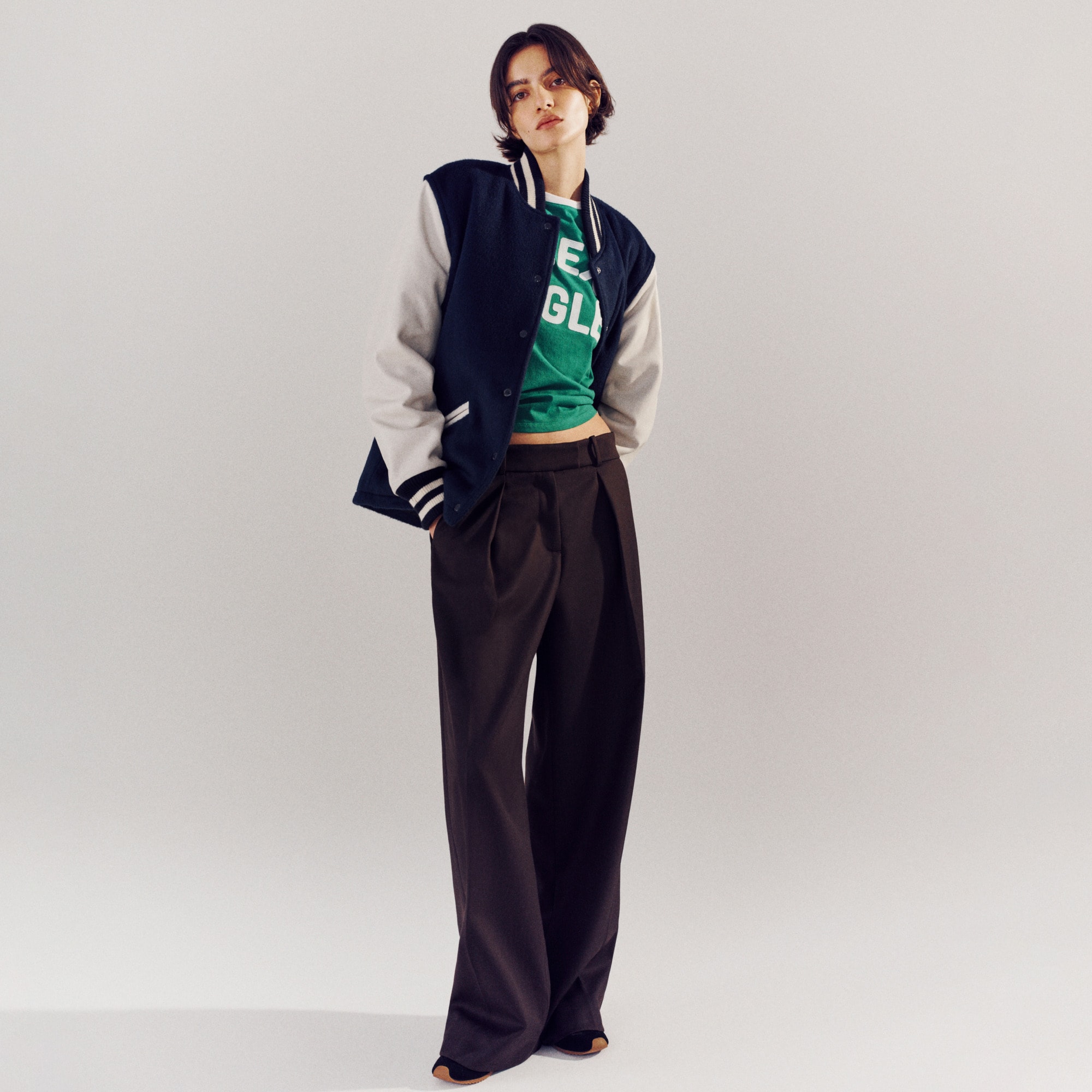 Alex Eagle X J.crew Pleated Pant in Wool Blend