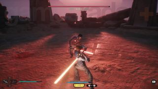 Star Wars Jedi Survivor Jedha Cal fighting Bode