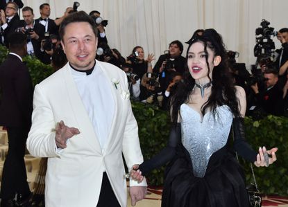 Elon Musk and Grimes.