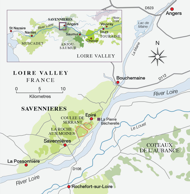 Savenni&egrave;res map