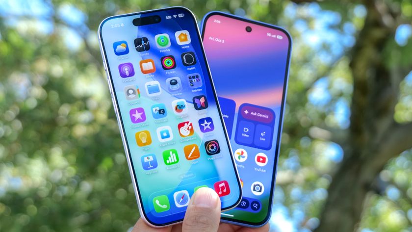 iPhone 17 vs Pixel 10 held in the hand.