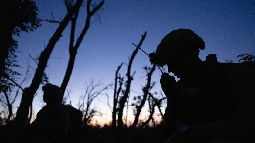 Ukrainian soldiers of the 3rd Assault Brigade move on a strategic village in "2000 Meters to Andriivka"