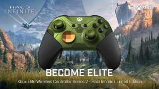 Halo Infinite's green elite series 2 controller
