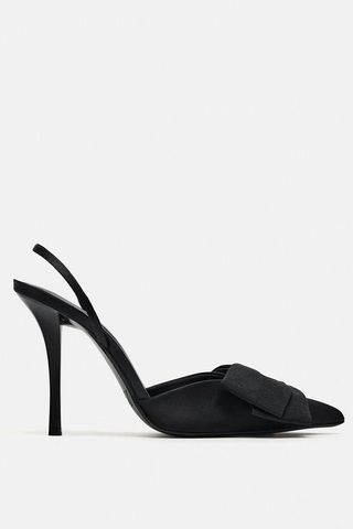 Zara Black Bow Shoes