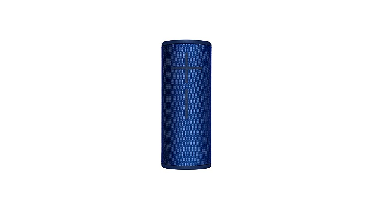 The UE boom 3 portable speaker in dark blue