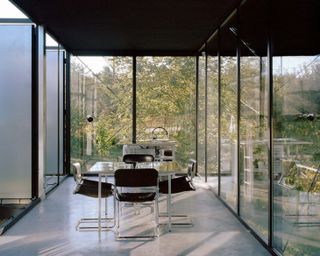 The dining room and kitchen, House for a Craftsman, TEN Architects