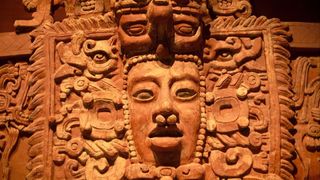 An image of the Maya sun god Kinich Ahau, made between the sixth and ninth centuries, now housed in Mexico’s National Museum of Anthropology.