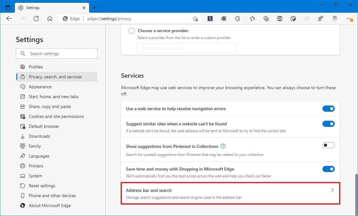 How to change default search engine on Microsoft Edge | Windows Central