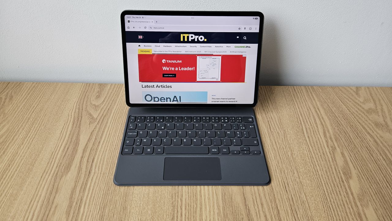 The Xiaomi 8 Pro on a desk