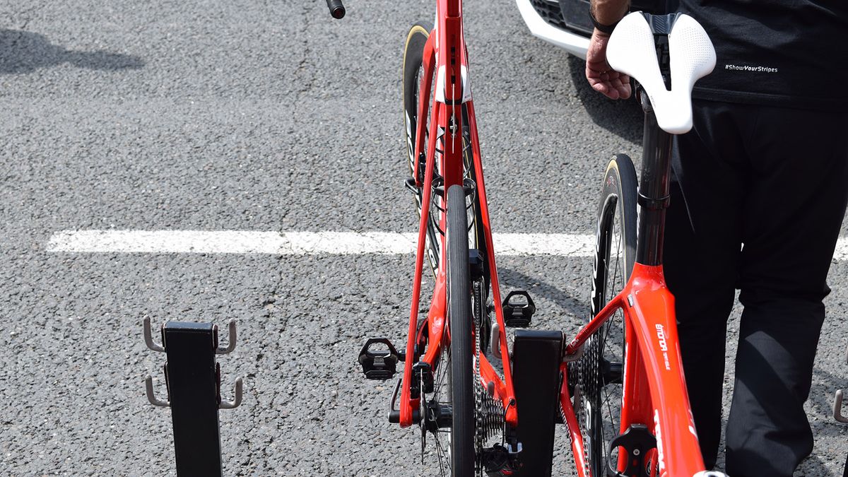 The removal of the rear rim brake at the top of the seat stays vastly reduces the clutter at the rear end of the bike