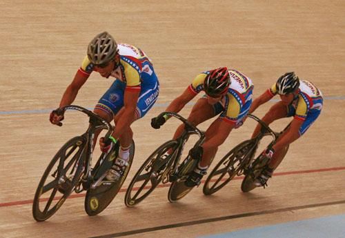 The Venezuelan men's team sprint team
